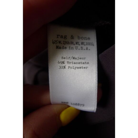 Rag & Bone New York Cuffed Tapered Trouser With Zipper Pockets - Black 2 - Picture 6 of 7